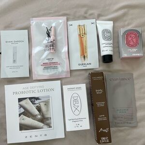 BRAND NEW! TRAVEL SIZE BEAUTY SAMPLES! GUERLAIN, DIPTYQUE, YSL, and MORE!